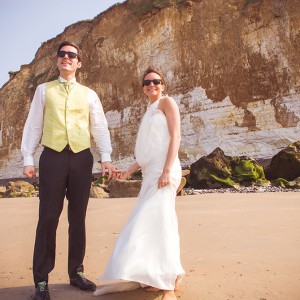 Les mariés à la plage
